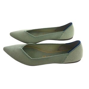 Rothy's The Point Ballet Flats Mint Green  Women's Sz 9